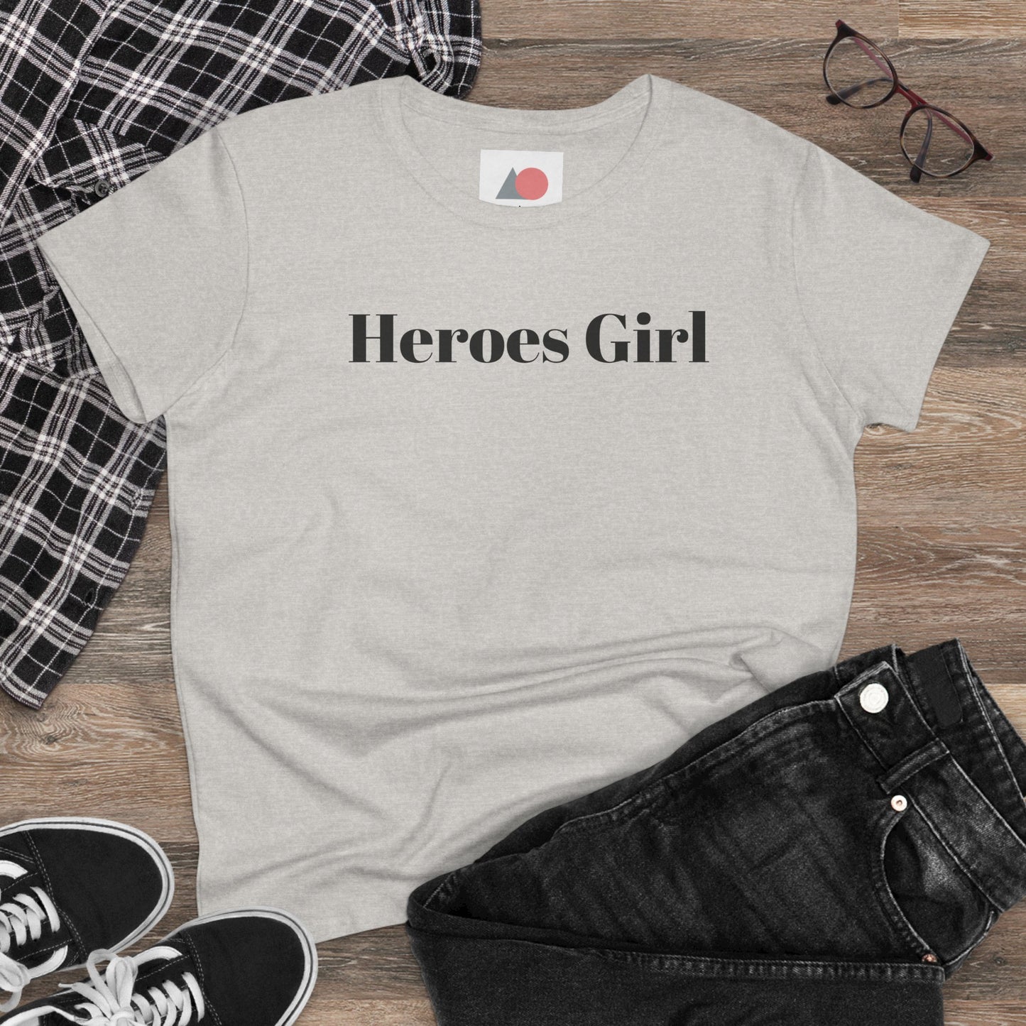 Heroes Girl Midweight Cotton Tee for Confident Women