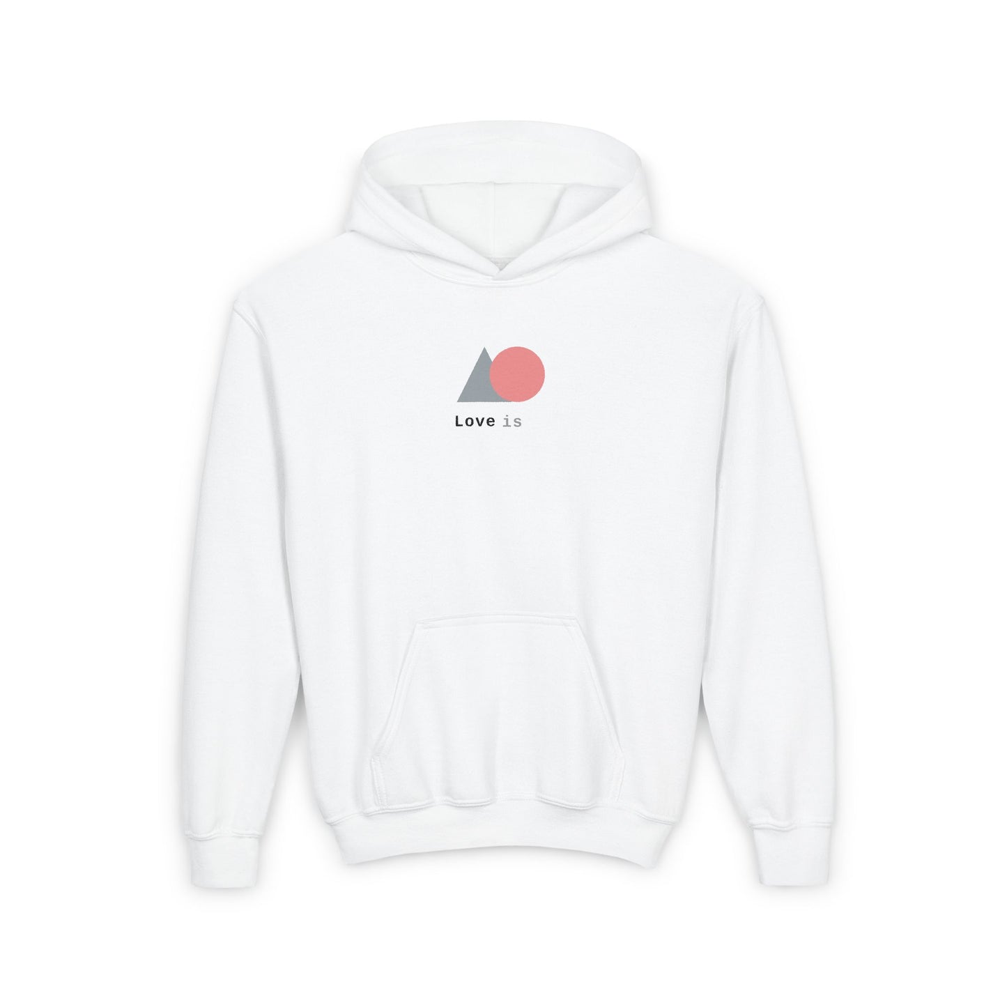 Youth Love Is Heart Graphic Hoodie
