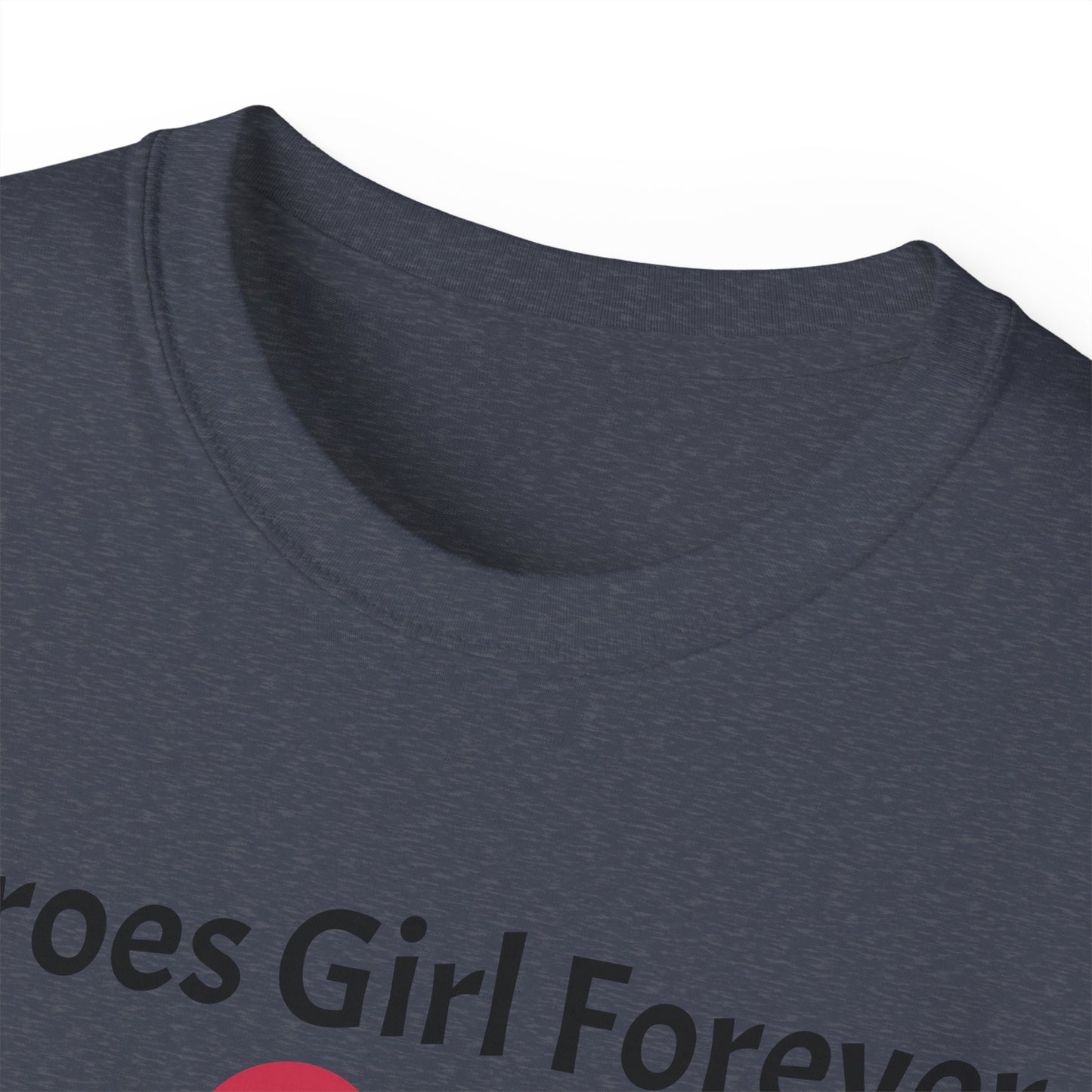 Heroes Girl Forever Unisex Ultra Cotton Tee - Patriotic Heart Design
