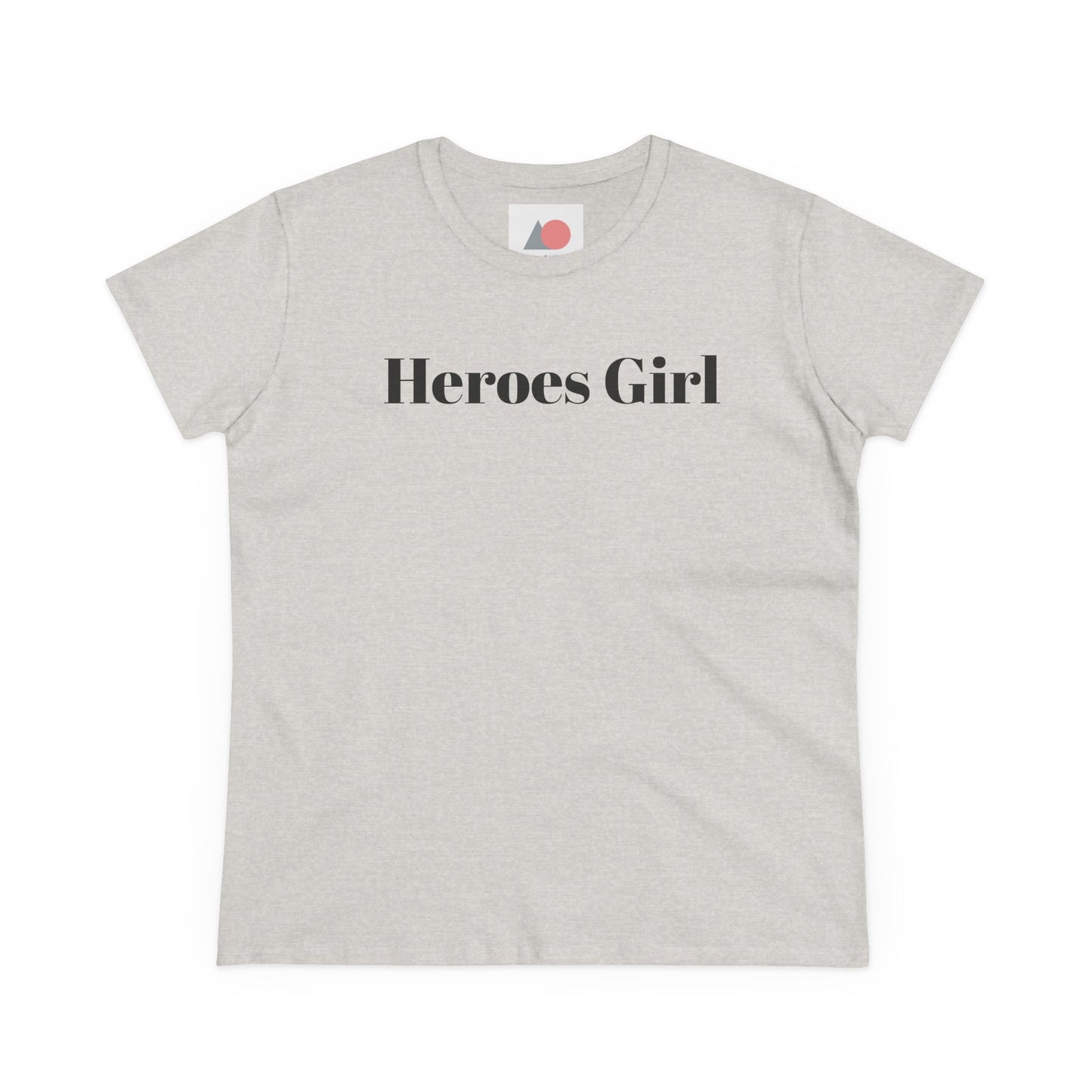 Heroes Girl Midweight Cotton Tee for Confident Women