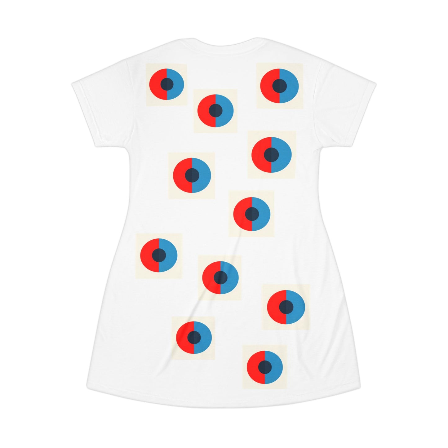 Colorful Geometric T-Shirt Dress for Casual Style